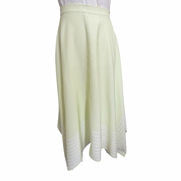 Banana Republic Silk Handkerchief-Hem Skirt Green 2 NWT  Max High Rise A-Line - Picture 11 of 11